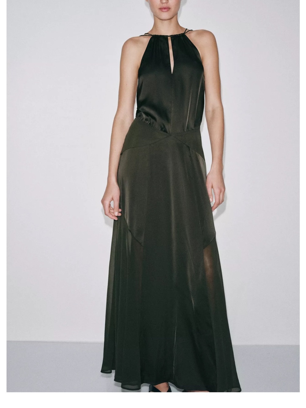 LONG HALTER DRESS